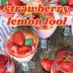 keto strawberry lemon fool top view