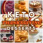 keto thanksgiving desserts featured image collage