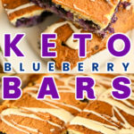 Keto blueberry bars Pinterest