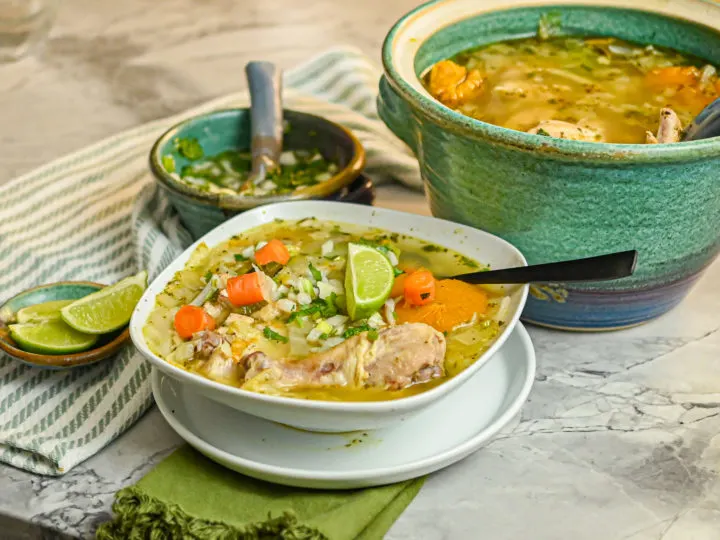 Keto chicken soup caldo featured image