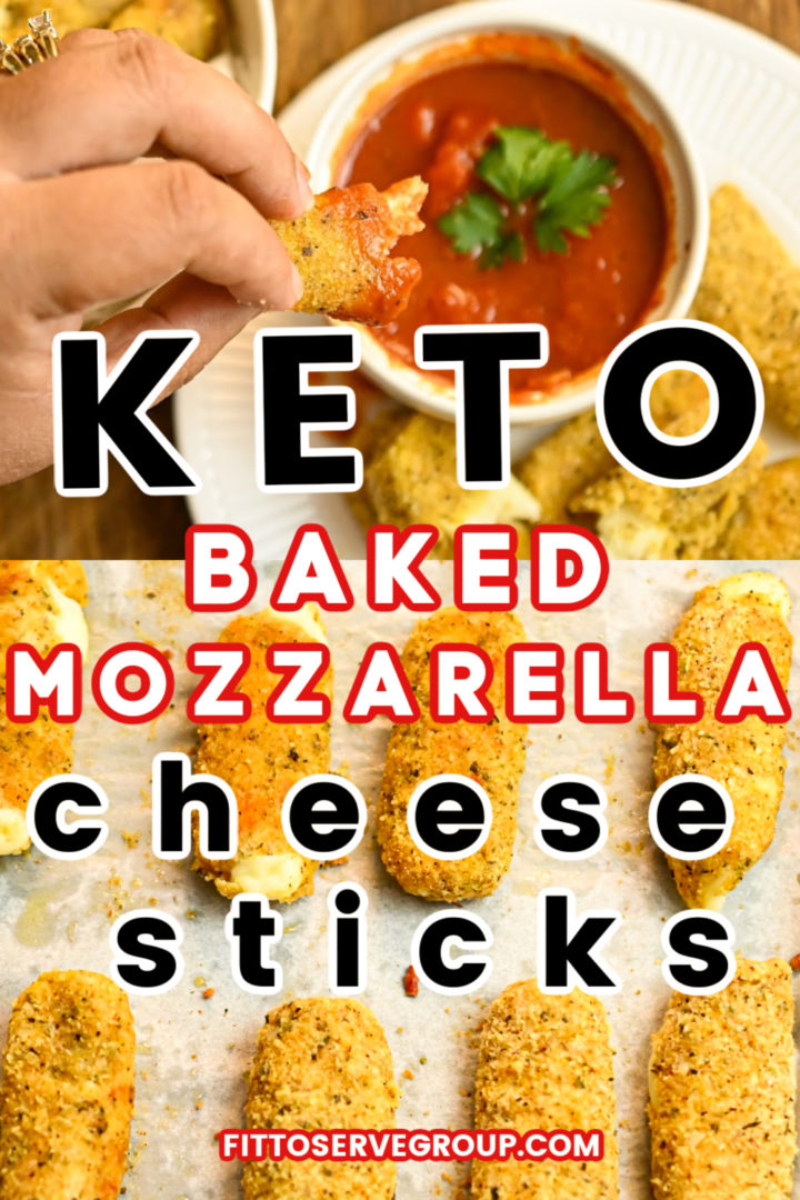 Keto [Baked]Mozzarella Sticks · Fittoserve Group