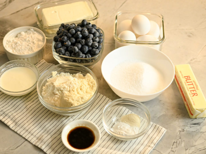 keto blueberry bars ingredients