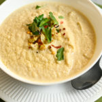 keto roasted cauliflower soup featured image