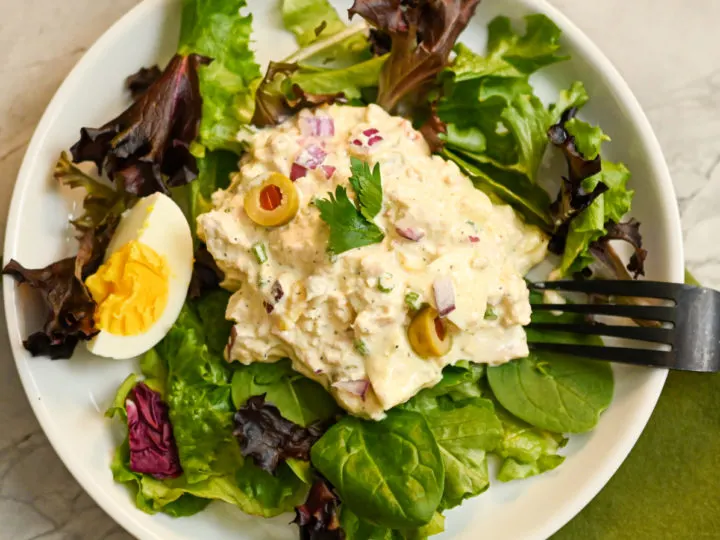 keto tuna egg salad featured image