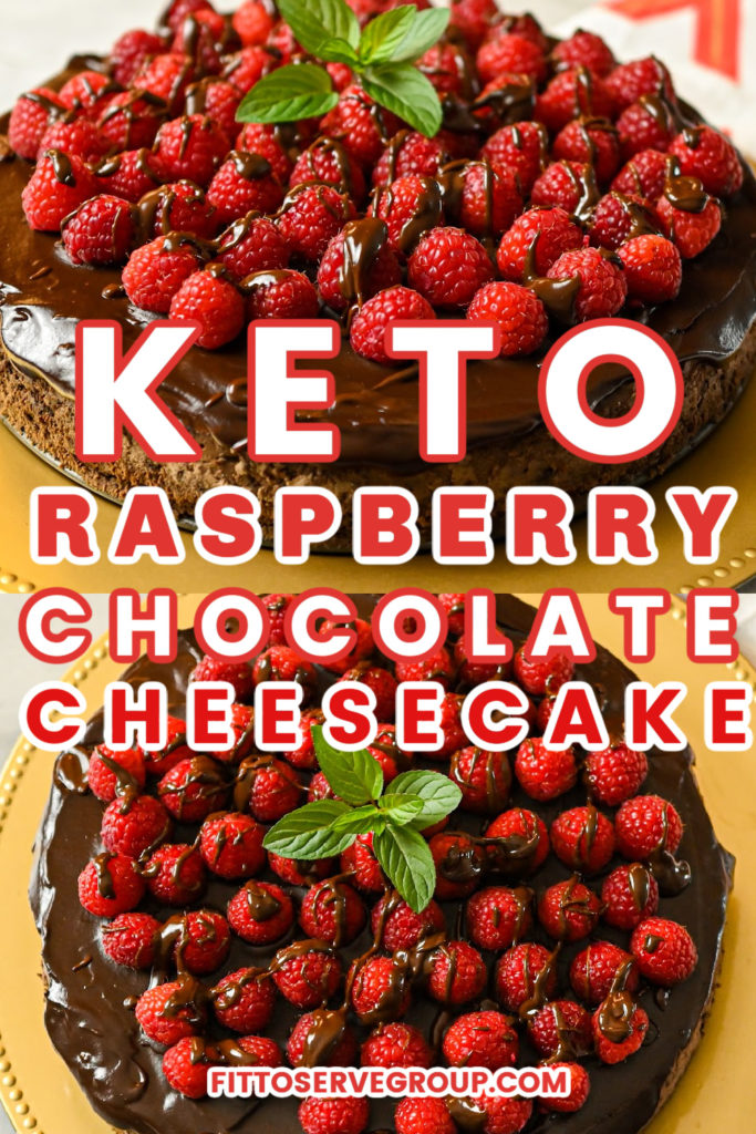 keto raspberry chocolate cheesecake