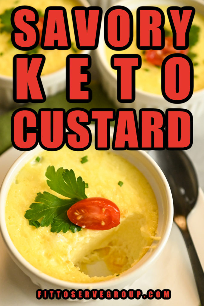 Easy savory keto custard