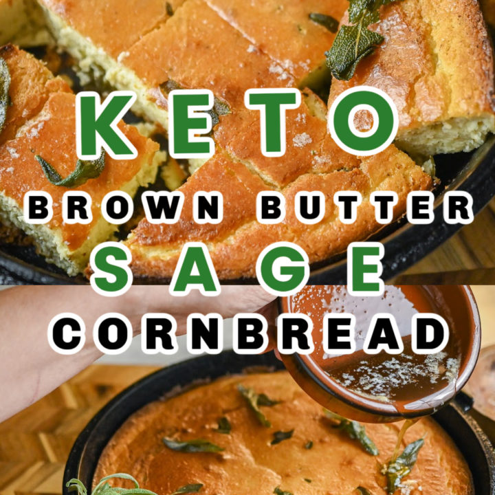 Keto Brown Butter Sage Cornbread Pin