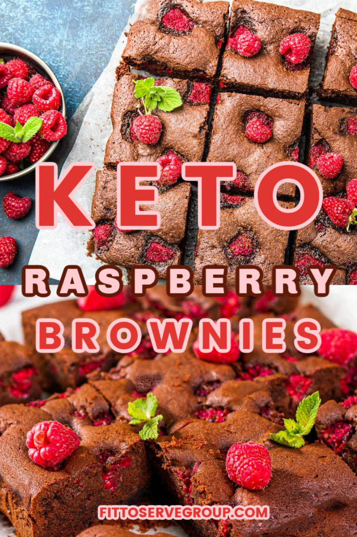 Keto Raspberry Brownies pin