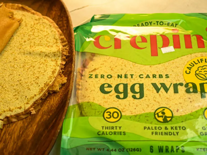 keto friendly Crepini cauliflower egg wraps