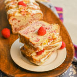 keto raspberry bread featured image