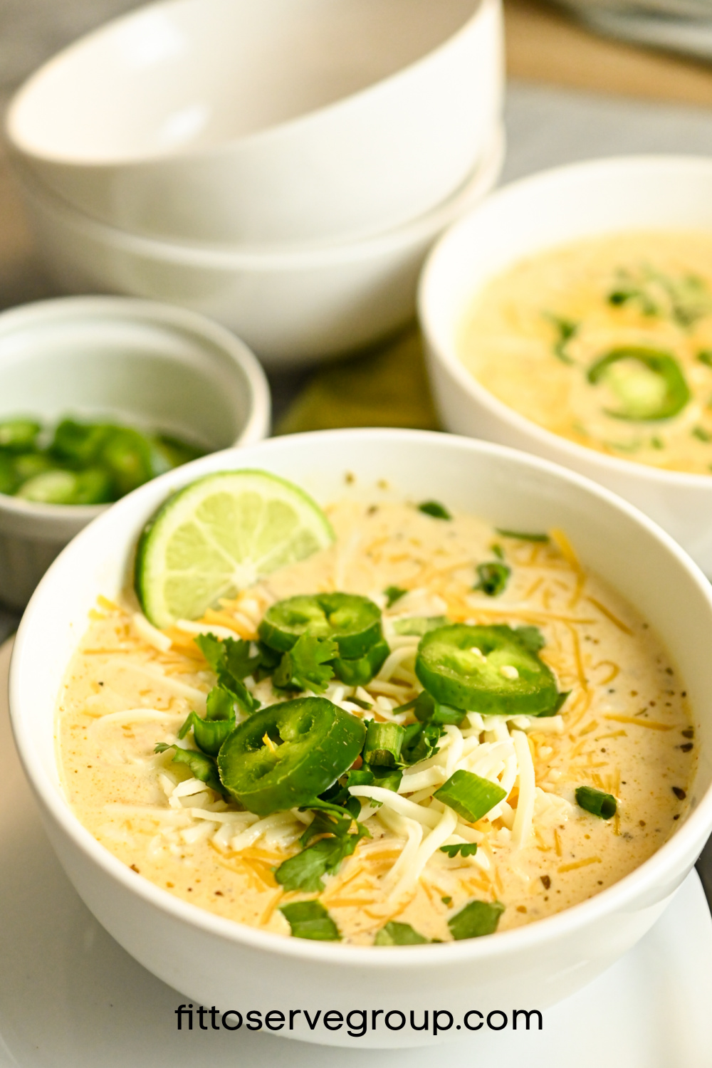 Keto White Chicken Chili · Fittoserve Group