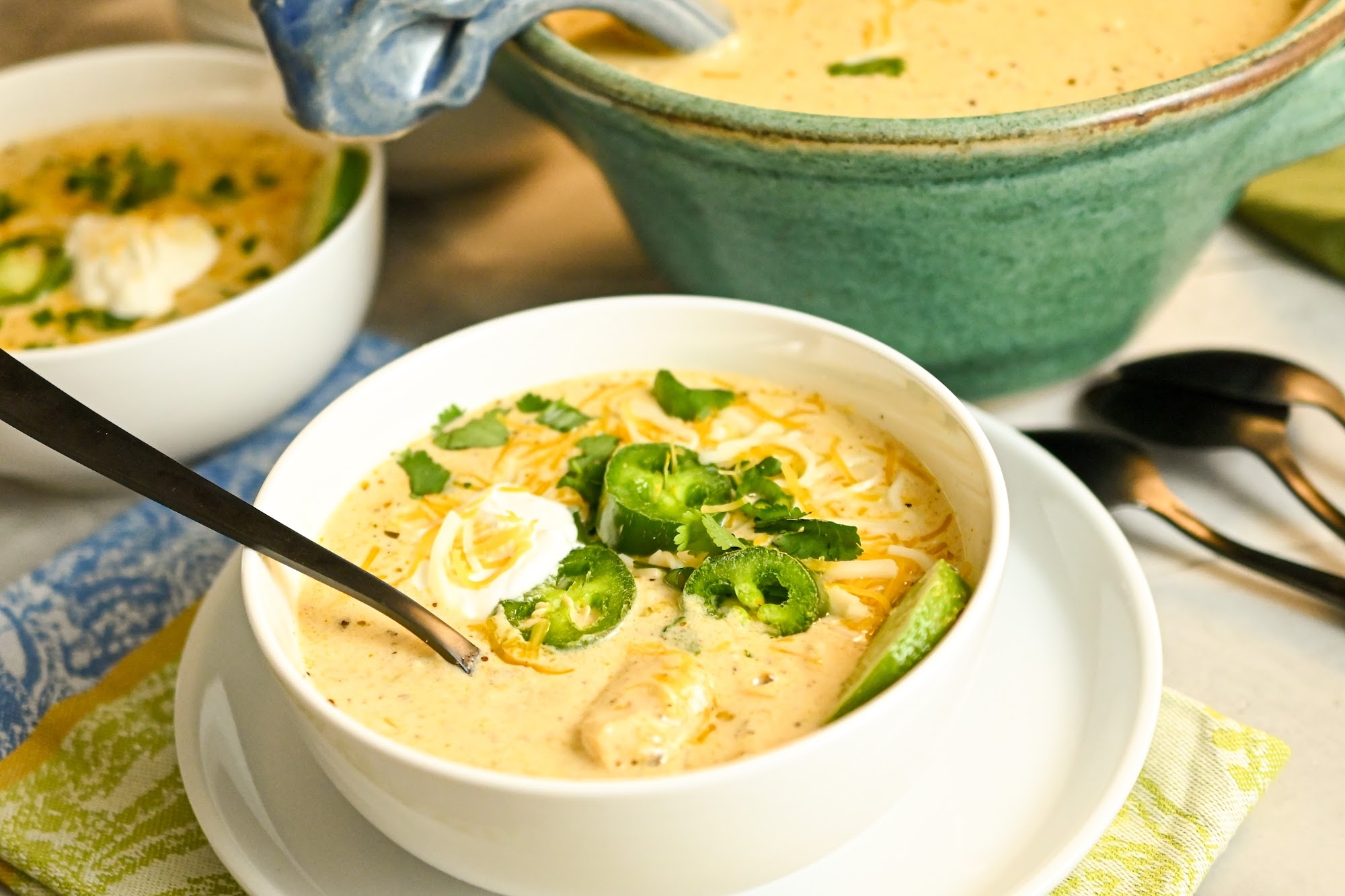 Keto White Chicken Chili
