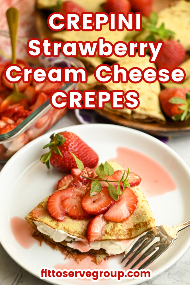 Crepini Strawberry Cream Cheese Crepes long pin