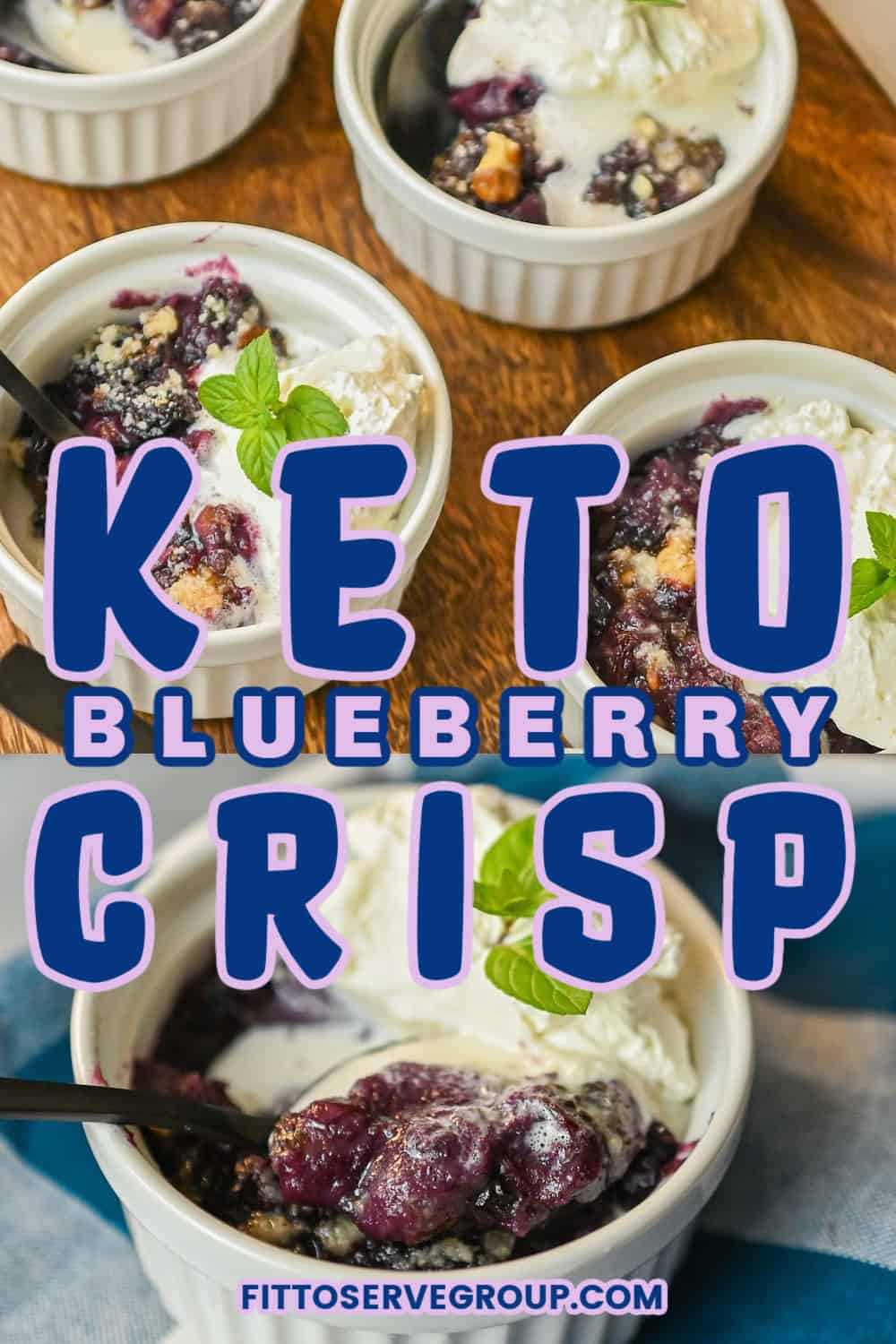 Easy Keto Blueberry Crisp