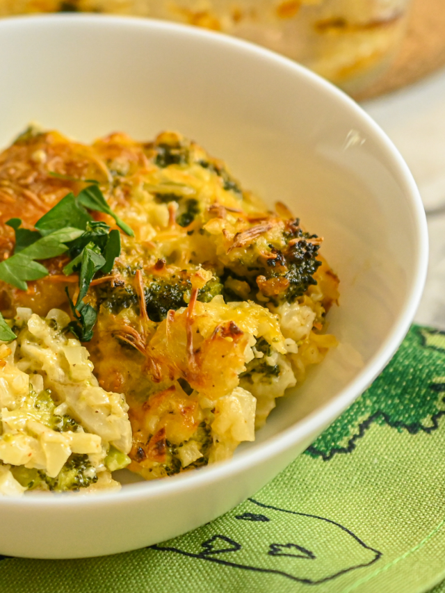 Keto Broccoli Cauliflower Rice Casserole Story · Fittoserve Group