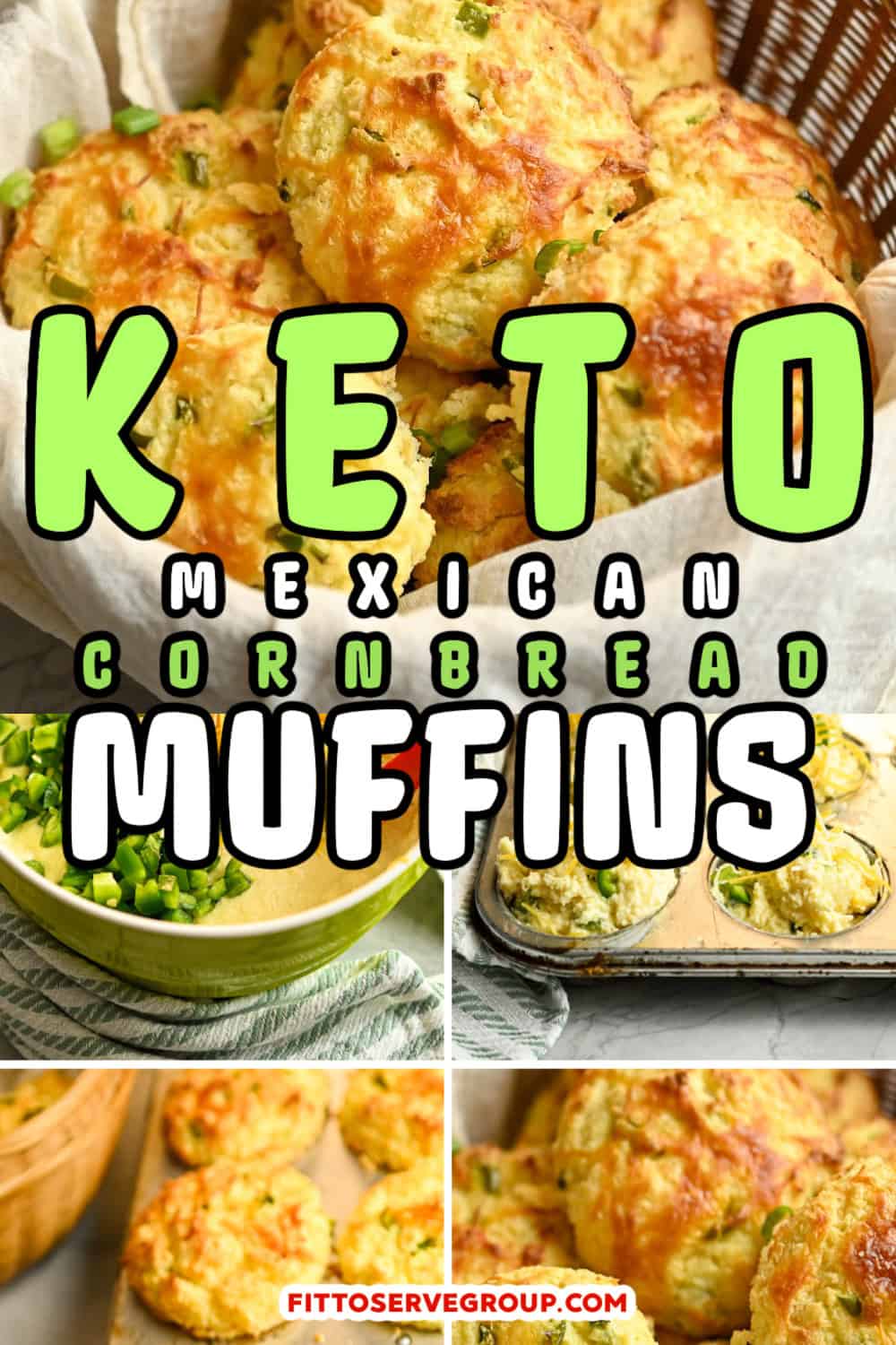 Keto Mexican Cornbread Muffins (Coconut Flour)