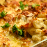 Keto Roasted Cauliflower “Mac” And Cheese Cover Image