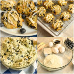 keto blueberry cookies process pictures