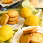 keto lemon shortbread cookies displayed