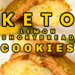 keto lemon shortbread cookies made with coconut flour