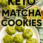 keto matcha cookies long pin