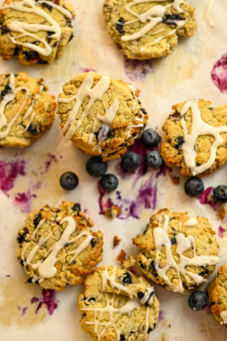 Keto Blueberry Lemon Cookies