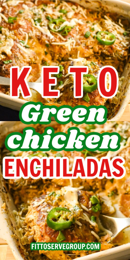 Keto Green Chicken Enchiladas