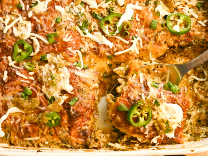 Keto Green Chicken Enchiladas (Crepini) · Fittoserve Group