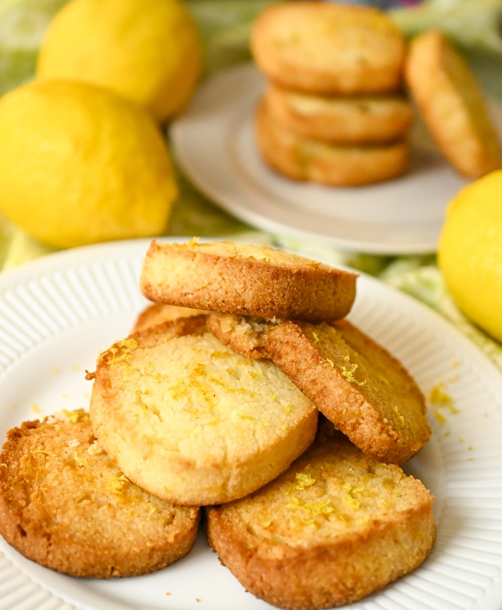 Keto Lemon Shortbread Cookies