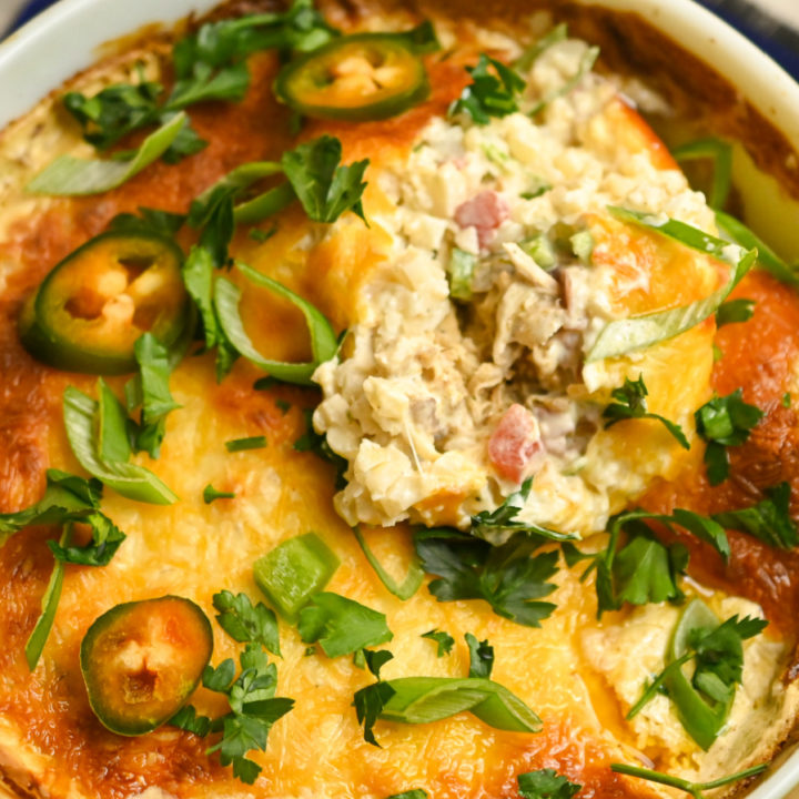 keto Mexican chicken casserole featured image