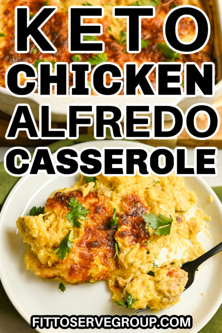 Keto Chicken Alfredo Casserole