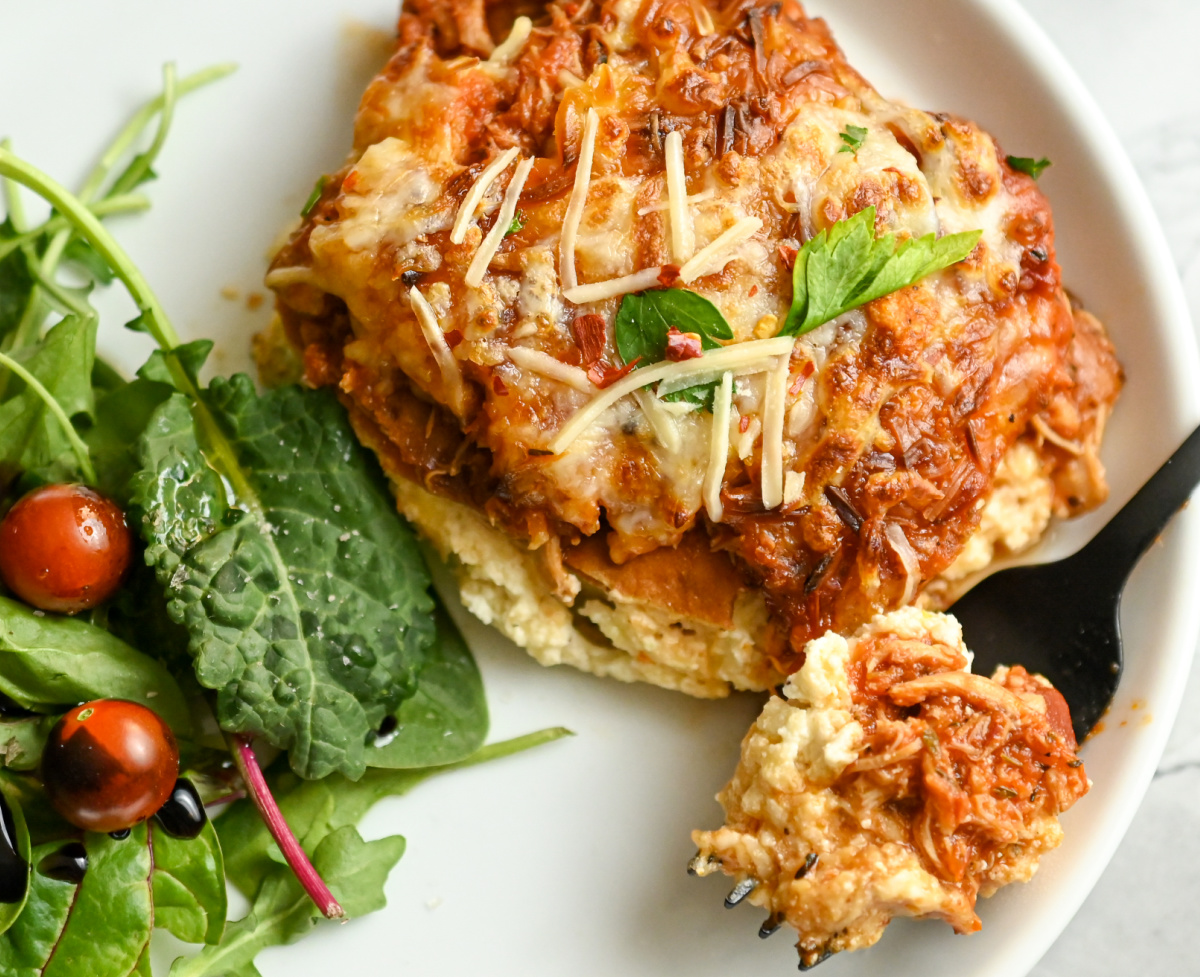 Keto Chicken Lasagna (Crepini) · Fittoserve Group