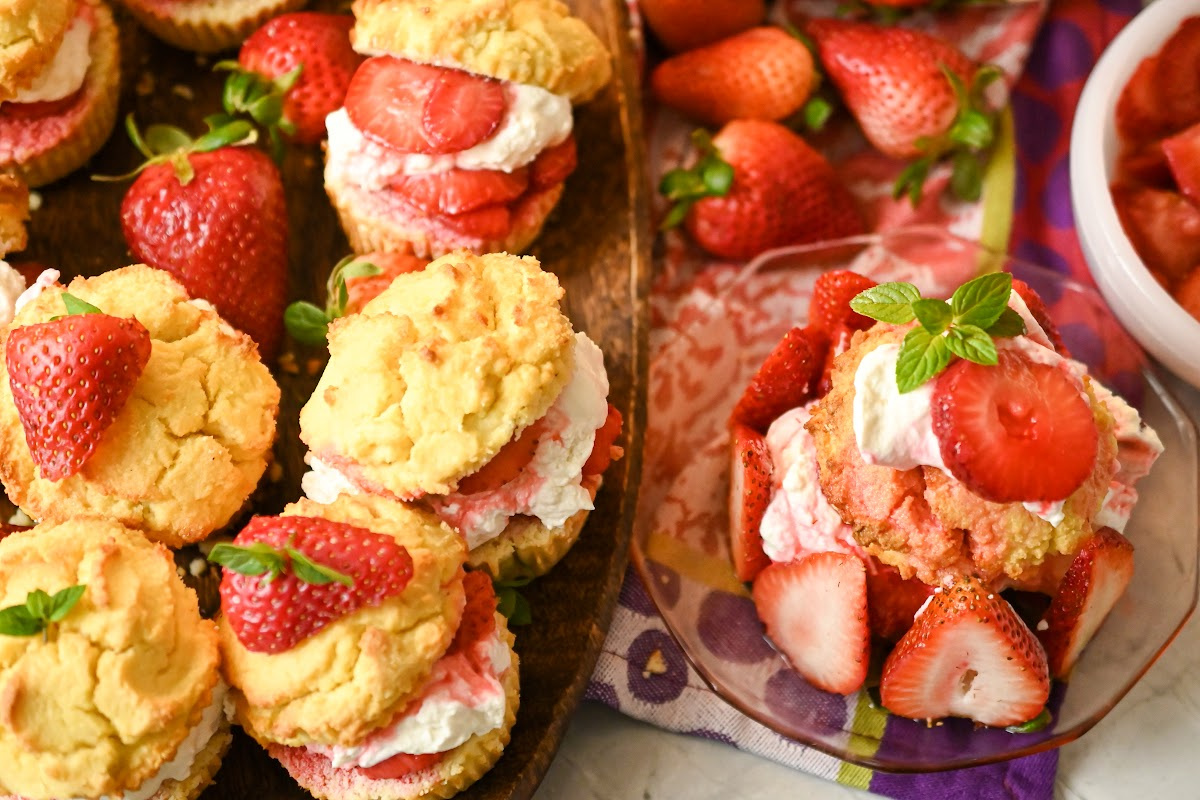 Low Carb Gluten And Nut Free Strawberry Shortcake