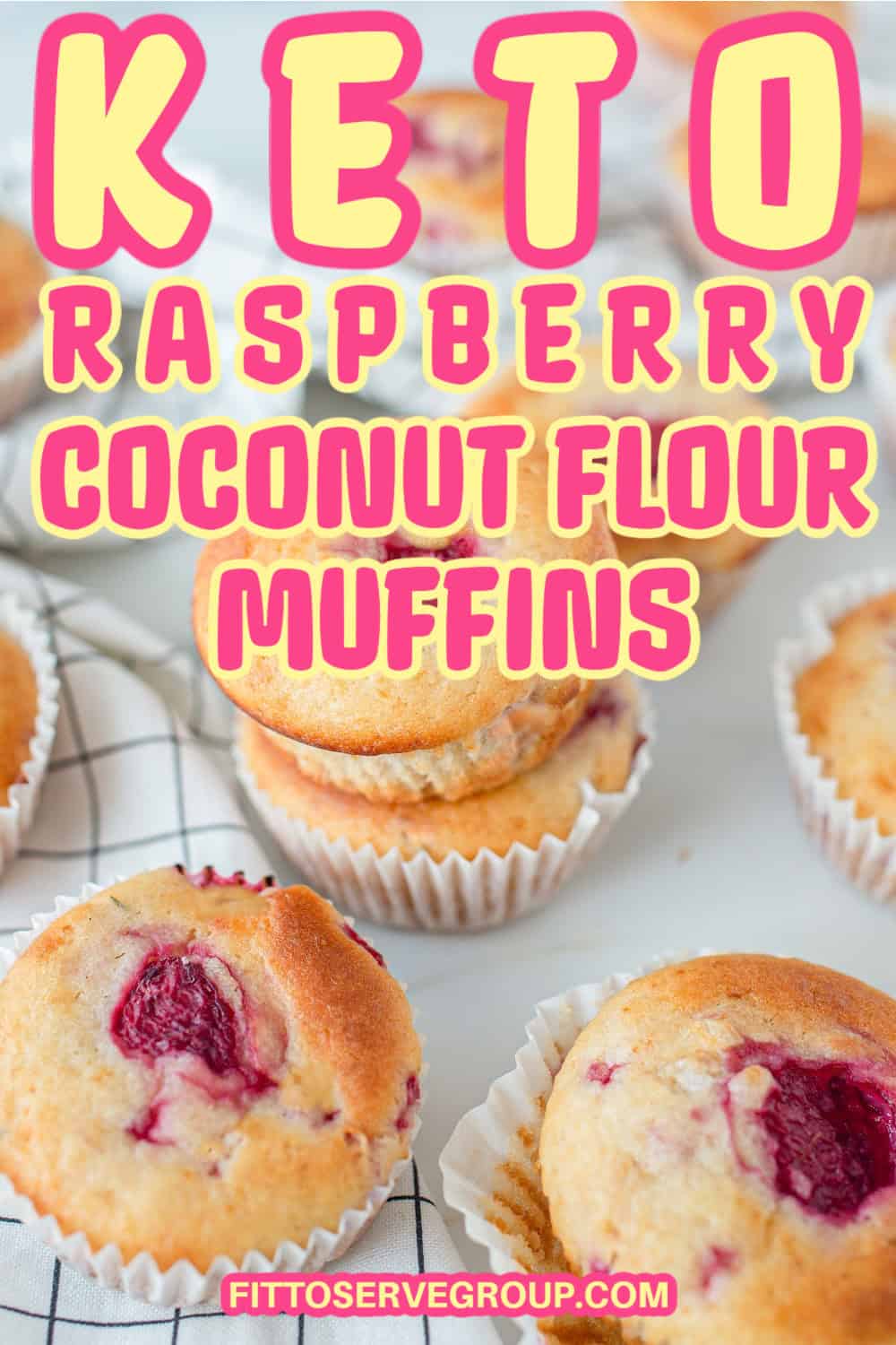 Easy Keto Raspberry Coconut Flour Muffins