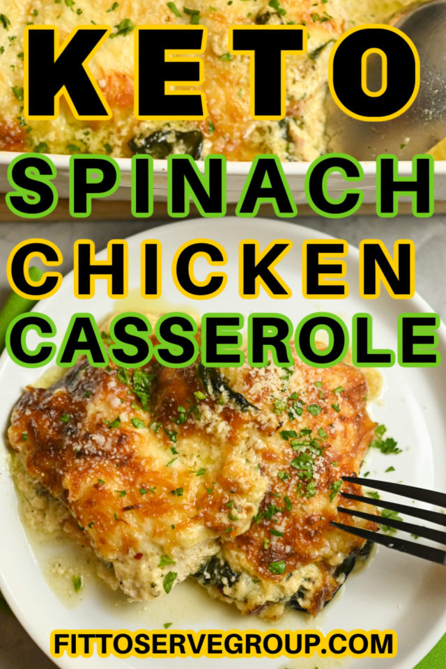 Keto Creamy Spinach Chicken Casserole · Fittoserve Group
