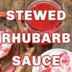 Keto Stewed Rhubarb Sauce