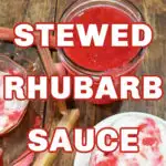 Keto Stewed Rhubarb Sauce