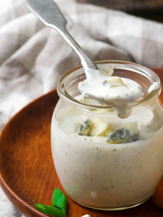 homemade blue cheese dressing