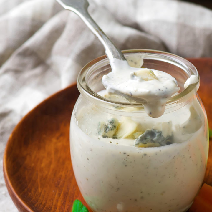 homemade keto blue cheese dressing