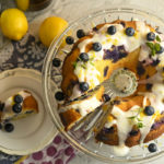 keto blueberry cake featured image