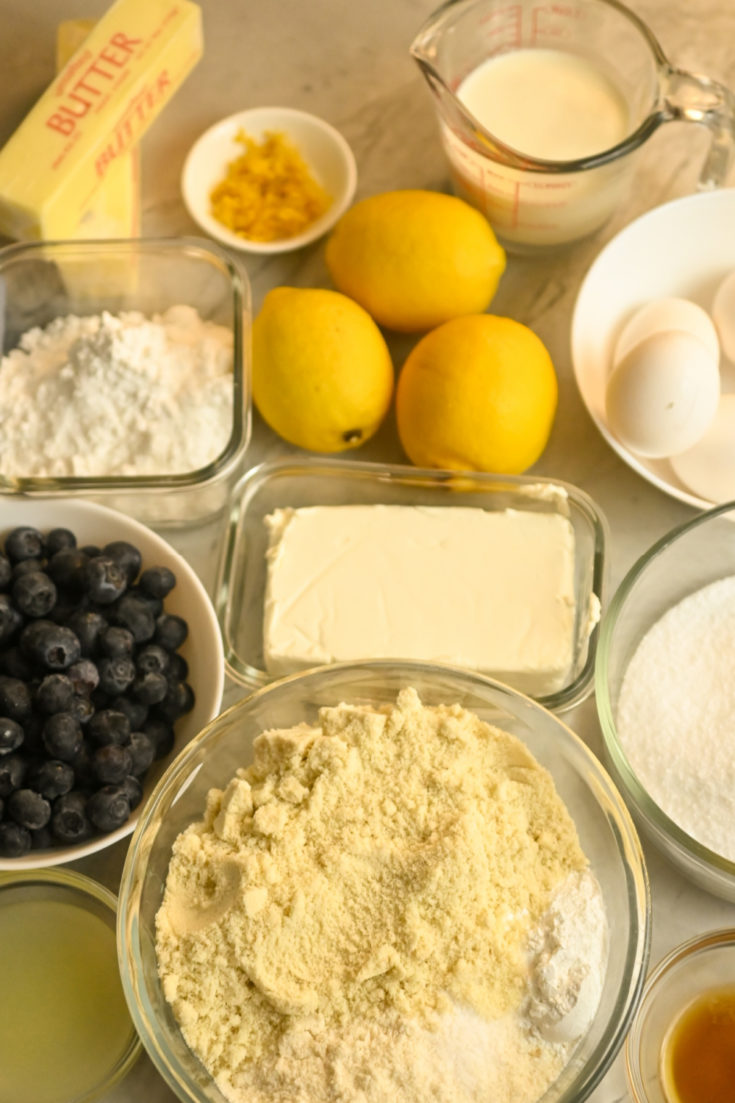 keto blueberry cake ingredients