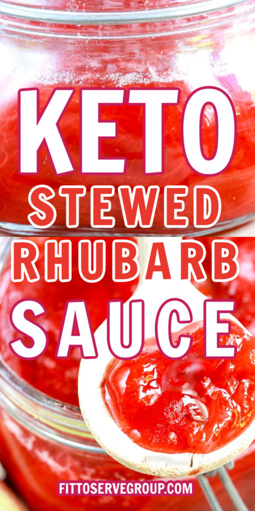 keto stewed rhubarb sauce (sugar-free)