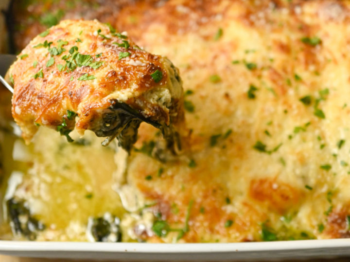 low carb spinach chicken casserole