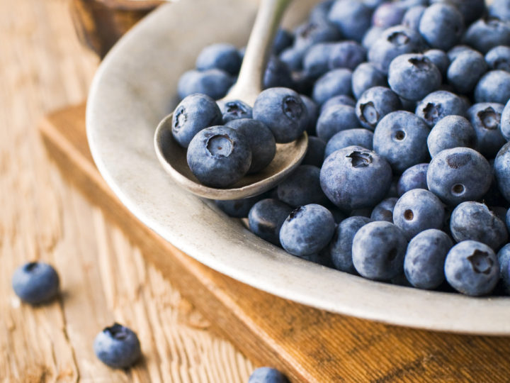 blueberries served in a shallow bowl