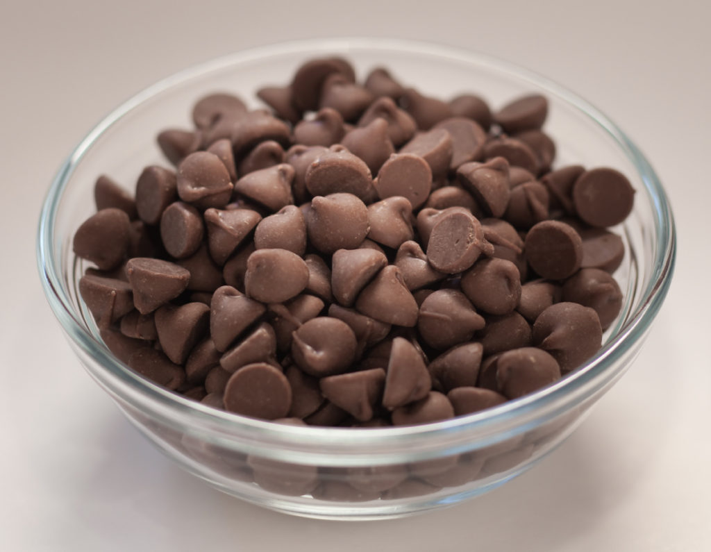 bowl of sugar-free chocolate chips