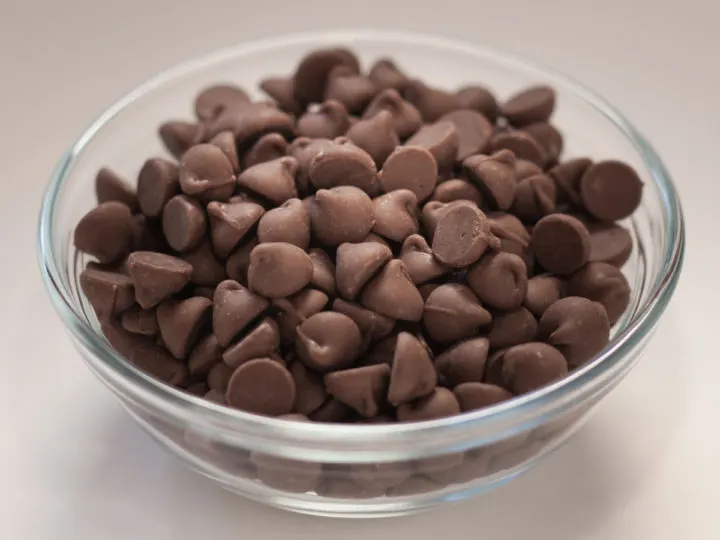 bowl of sugar-free chocolate chips