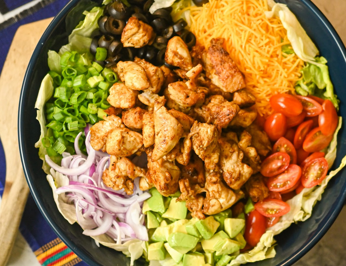 Keto Chicken Taco Salad