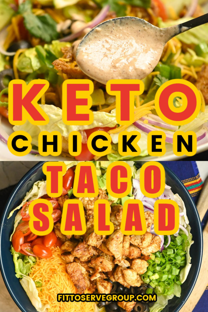 keto chicken taco salad