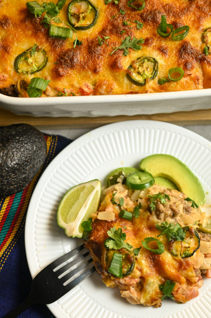 keto taco casserole Pinterest pin