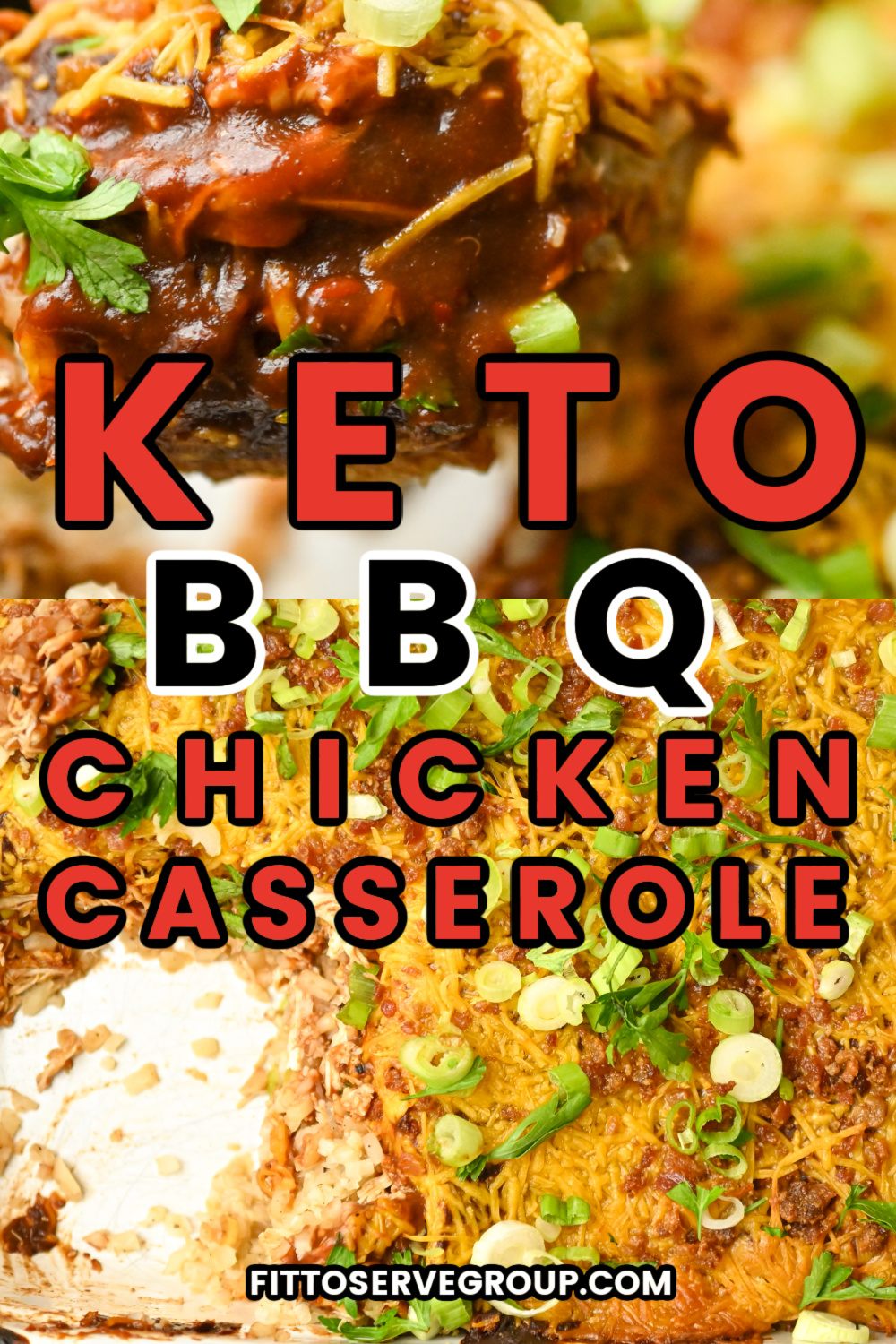 Keto BBQ Chicken Casserole